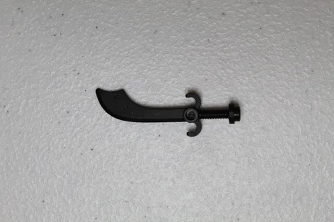 Lego Castle Black Scimitar Sword Minifig Weapon