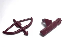 Lego - Minifigure Utensil - Brown, Bow and Arrow / Quiver