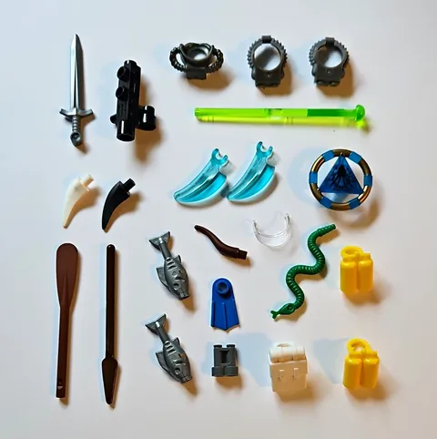 LEGO Minifigure Accessories Parts Lot Scuba Atlantis Ocean
