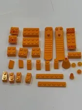 LEGO orange blocks parts pieces elements lot