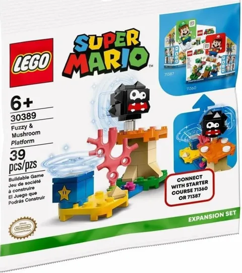 Lego 30389 Fuzzy & Mushroom Platform Expansion Set polybag  Super Mario Set 2021