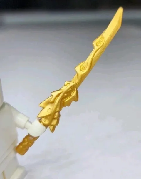 NEW LEGO® Ninjago Sword Of Fire Ninja GOLD DRAGON SWORD Minifigure Weapon Part 