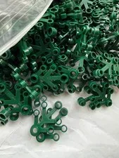 LEGO- NEW- #2423  DARK GREEN-PLANT LEAVES 4 X 3 -10 PIECES