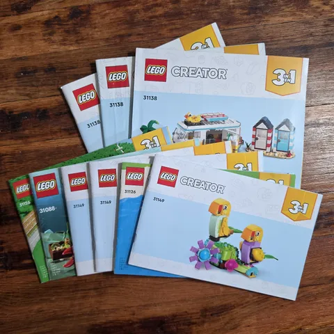 LEGO Creator Instruction Books / Manual Only FREE SHIP 31088 31149 31126 31138