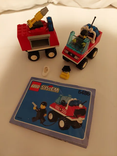 Lego 6486 City Firefighting Fire Engine, No Box, Incomplete