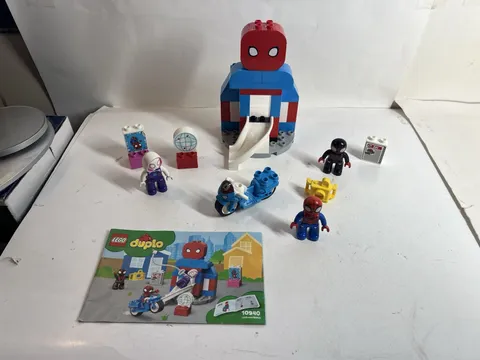 Lego Duplo Spiderman Headquarters Set 10940 Disney Marvel 99% Complete