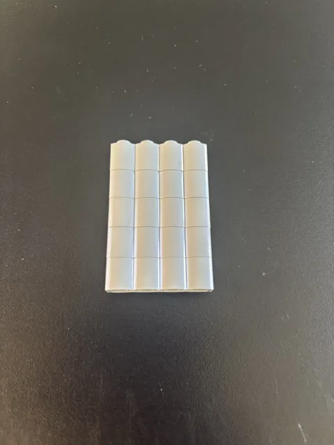 LEGO Parts 30137 (5pcs) Brick Modified 1x4 Log Gray Color Bricks