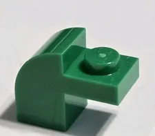 LEGO Parts - Green Slope, Curved 2 x 1 x 1 1/3 - No 6091
