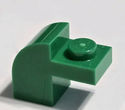 LEGO Parts - Green Slope, Curved 2 x 1 x 1 1/3 - No 6091