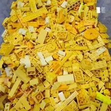 Bulk Lego:  Yellow - Sorted By Color, 15oz, Bricks, Flats, Studs, Angles