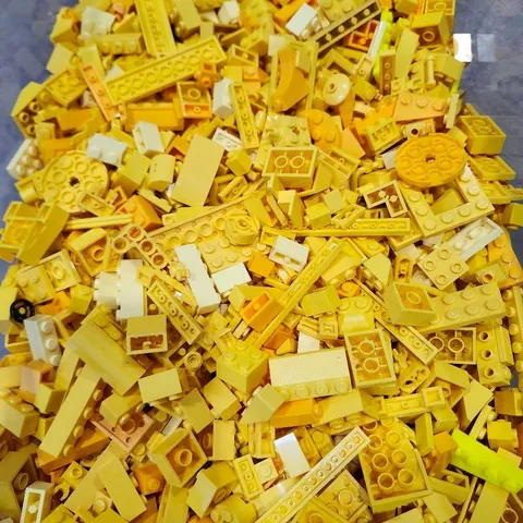 Bulk Lego:  Yellow - Sorted By Color, 15oz, Bricks, Flats, Studs, Angles