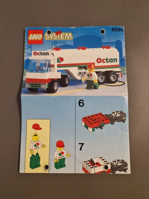 Lego Instructions 6594 System Octane Gas Tanker Truck Instruction Only