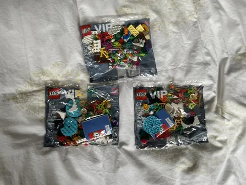 Lot of 3 LEGO VIP Add-On Packs (40605 x2, 40606) sealed