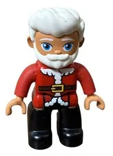 LEGO DUPLO Santa Claus Figure Santa’s Winter Holiday Replacement
