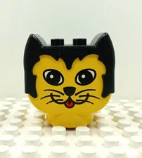 Lego Duplo Figure Large Head Girl Cat