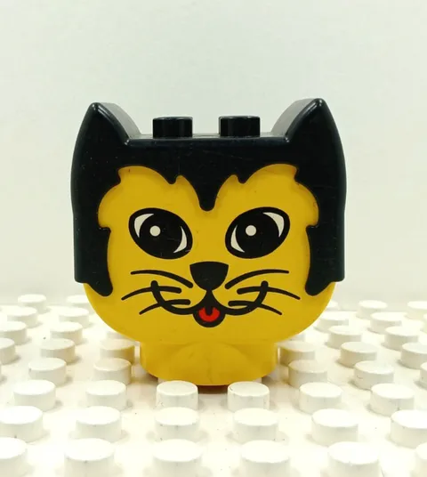 Lego Duplo Figure Large Head Girl Cat