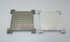 LEGO part # 30645 Brick Modified 12 x 12 Base old gray and old dark gray