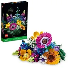 LEGO Botanicals Artificial Wildflower Bouquet - Fake Indoor Flower Building Set