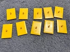 LEGO YELLOW Train Bogie Plate Lot of 10 Part # 4025