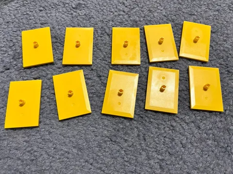 LEGO YELLOW Train Bogie Plate Lot of 10 Part # 4025