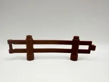 Lego Duplo Farm Brown Interlocking Linkable Fence Rail
