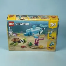 31128 DOLPHIN AND TURTLE lego creator 3 in 1 legos set seahorse fish NEW