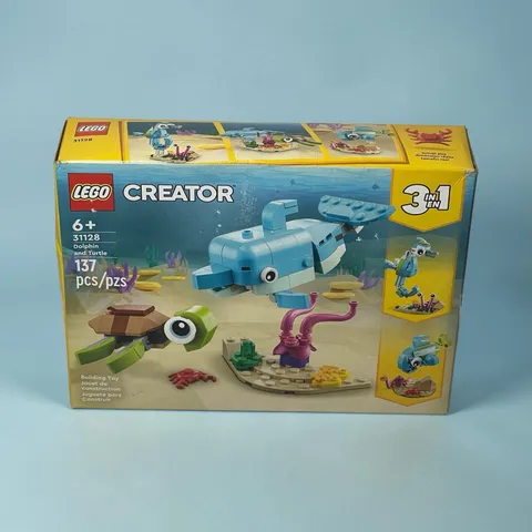 31128 DOLPHIN AND TURTLE lego creator 3 in 1 legos set seahorse fish NEW