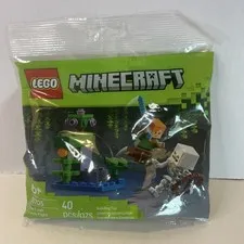 LEGO Minecraft The Lush Cave Fight 30705 Brand New Set 40 pcs Polybag Fast Ship!