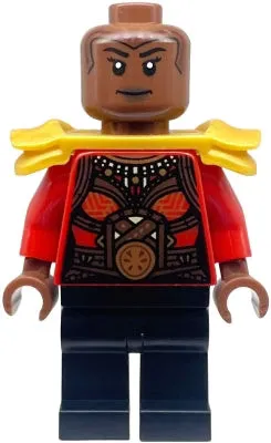 LEGO® Minifigure Super Heroes sh0870 Okoye Red Top sh0oulder Armor