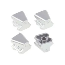 4x LEGO Motor 2x2 Metallic Silver Air Intake Hood 4579841 50943