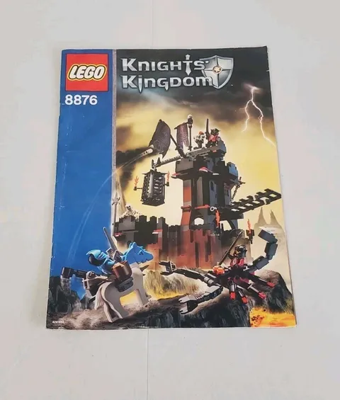 LEGO Castle Scorpion Prison Cave Set 8876 Instructions Manual Booklet Vintage 