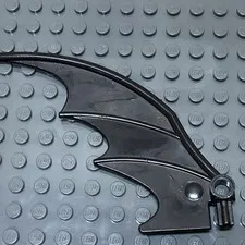 LEGO Solid Black Dragon Wing Piece 2005