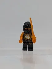 LEGO Ninjago Cole Airjitzu Minifigure Possession w/1 Weapon Accessory GUC