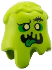Lego NEW Trash MONSTER Minifig HEAD COVER Lime Halloween Slime Insect 71052 Part
