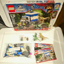 LEGO Jurassic World Raptor Rampage 75917 324pcs Complete Instructions Box