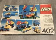 Vintage 1976 LEGO 402 Universal Building Set Complete w Figures Box Instructions