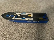 Lego City Police Blue Boat Hull Unitary 51 x 12 x 6 Bluish Gray Top 7287 54100