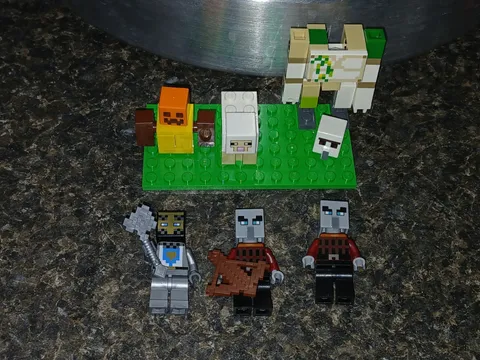 Lego Minifigure From A Minecraft Pillagers Set