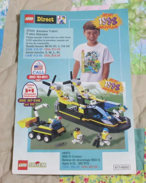 Vintage 1998 LEGO System Direct Ordering Brochure Catalog Pamphlet City Aquazone