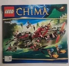 Official LEGO 70006 Chima Cragger's Command Ship Instruction Manual Only Book 1