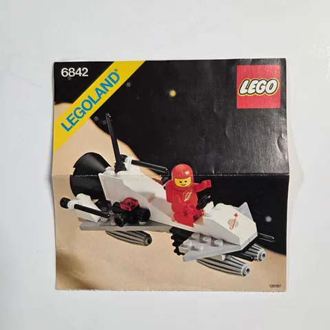 LEGO Instruction Manual 6842 Small Space Shuttle Classic Space 1981 Vintage