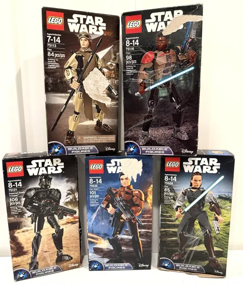 Lego Star Wars Lot 75113 75116 75121 75528 & 75535 Buildable figures read descrp