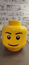 XLarge LEGO Head Storage Container/Carry Case Rare Clear Sorting Trays Handle 