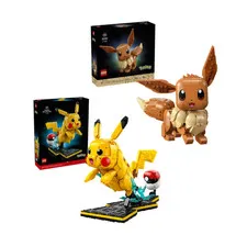 LEGO Pokemon Eevee & Pikachu and Poke Ball Bundle
