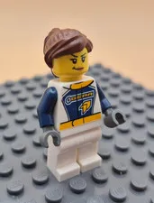 Lego Minifigure Figure Dragster Transport Truck Driver City 60151	cty0750