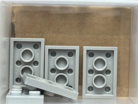 LEGO Parts - Light Bluish Gray Plate 2 x 3 - No 3021 - QTY 5
