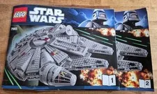 Lego Star Wars 7965 Millennium Falcon Instruction Manual Only  Book 1 & 2