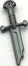Lego New Flat Silver Minifigure Weapon Sword Greatsword with Broken Blade Part