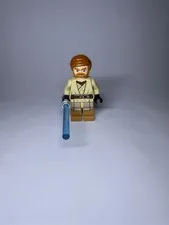 LEGO Obi wan Kenobi sw0449 Clone Wars Medium Nougat Legs Blue Lightsaber