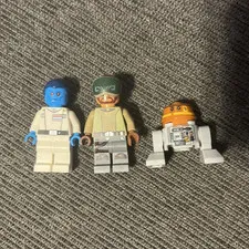 LEGO Star Wars Lot of 3 Minifigures & Parts, Plastic, Age 5+